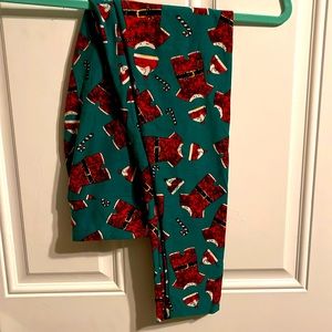 LulaRoe Christmas Leggings EUC